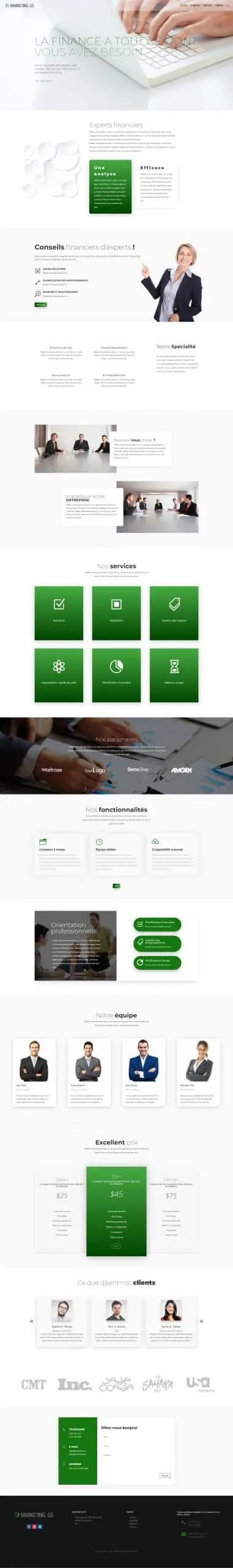 Site web réalisé : Comptaglobe