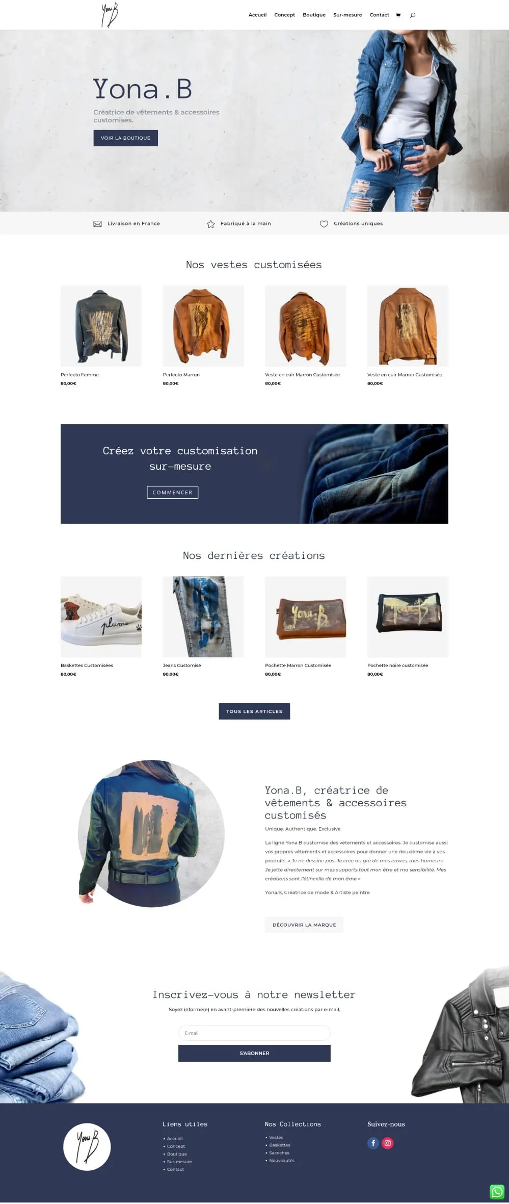 Site web réalisé : Yona B